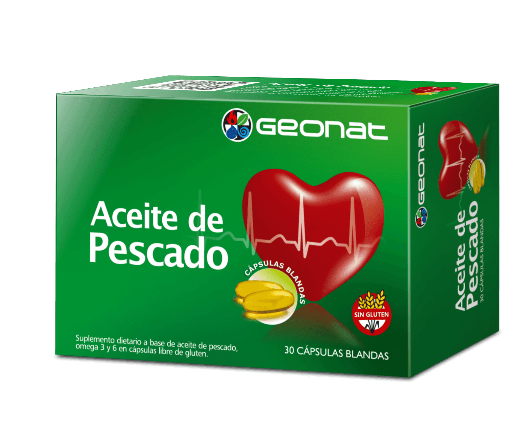 Aceite de Pescado (30 caps) - Producto natural GEONAT SUPLEMENTOS - Precio $10.000,00 por unidad - Vida Saludable Villa Regina