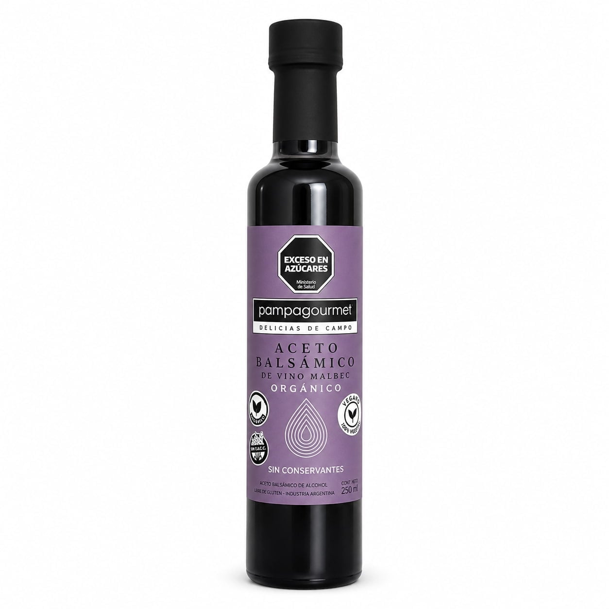 Aceto Balsámico Pampa Gourmet x 250 ml - Producto natural ACEITES, VINAGRES Y OTROS - Precio $6.895,00 por unidad - Vida Saludable Villa Regina